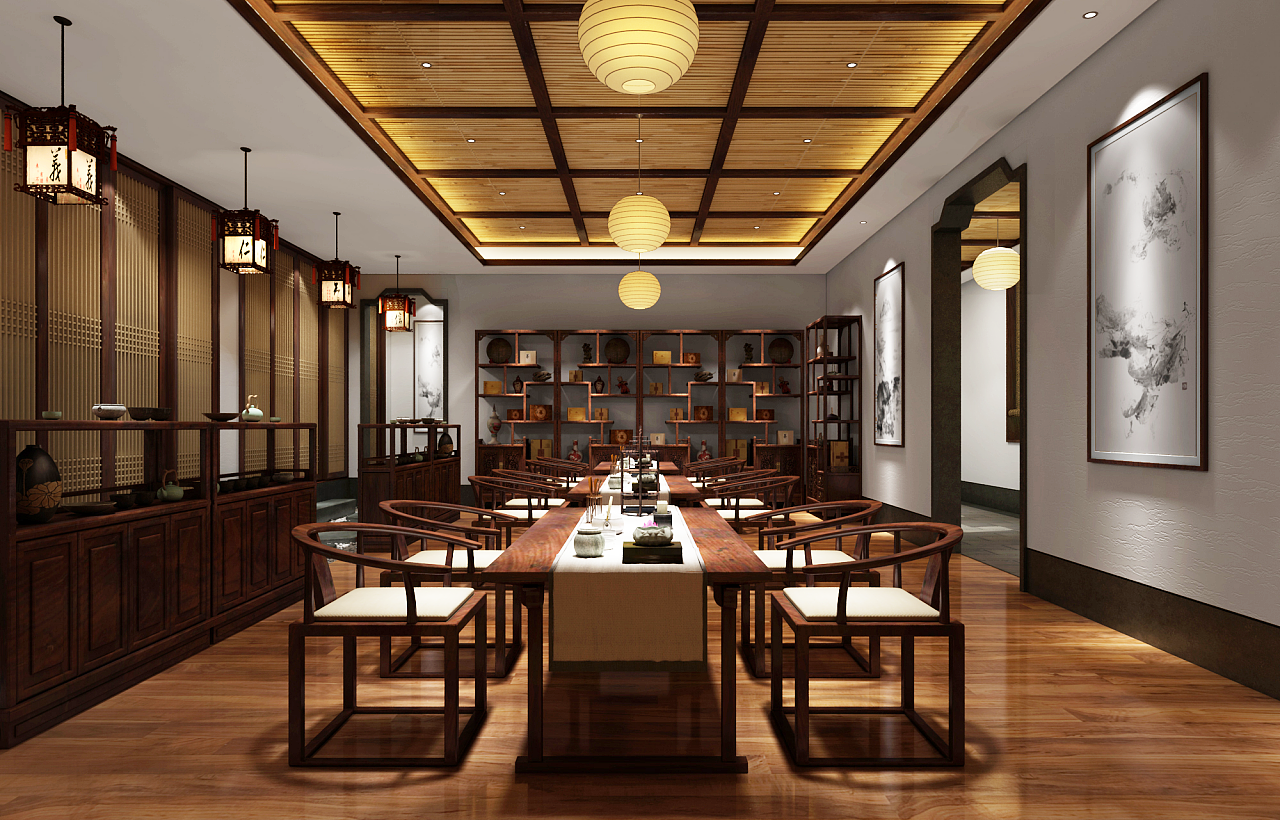 疏朗静谧 上海九州书院禅意新中式风格设计案例