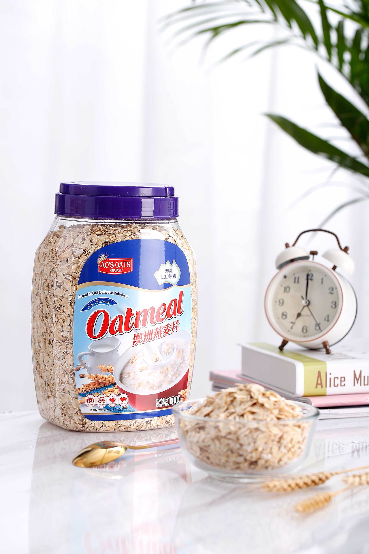 坚果麦片美食拍摄