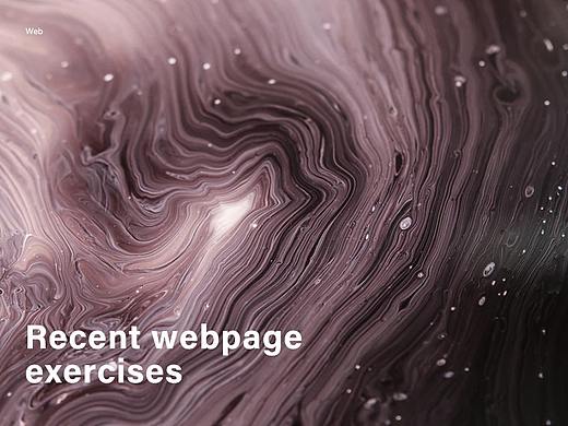Recent webpage  exercises