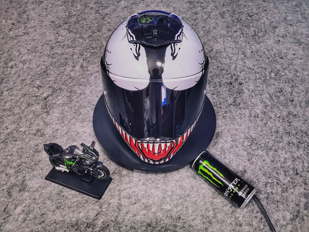 taohinls2ff390毒液一代头盔彩绘个性涂装