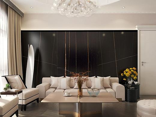 雅居乐御宾府430平方米轻奢装修风格