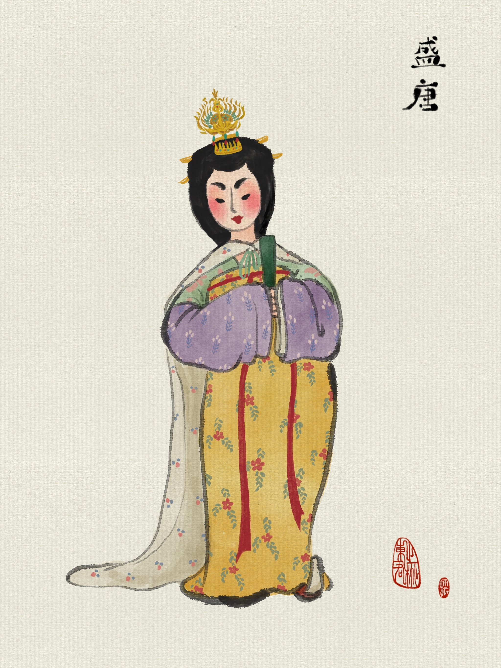 古风 国画人物 装束复原 -汉民族历朝代服饰