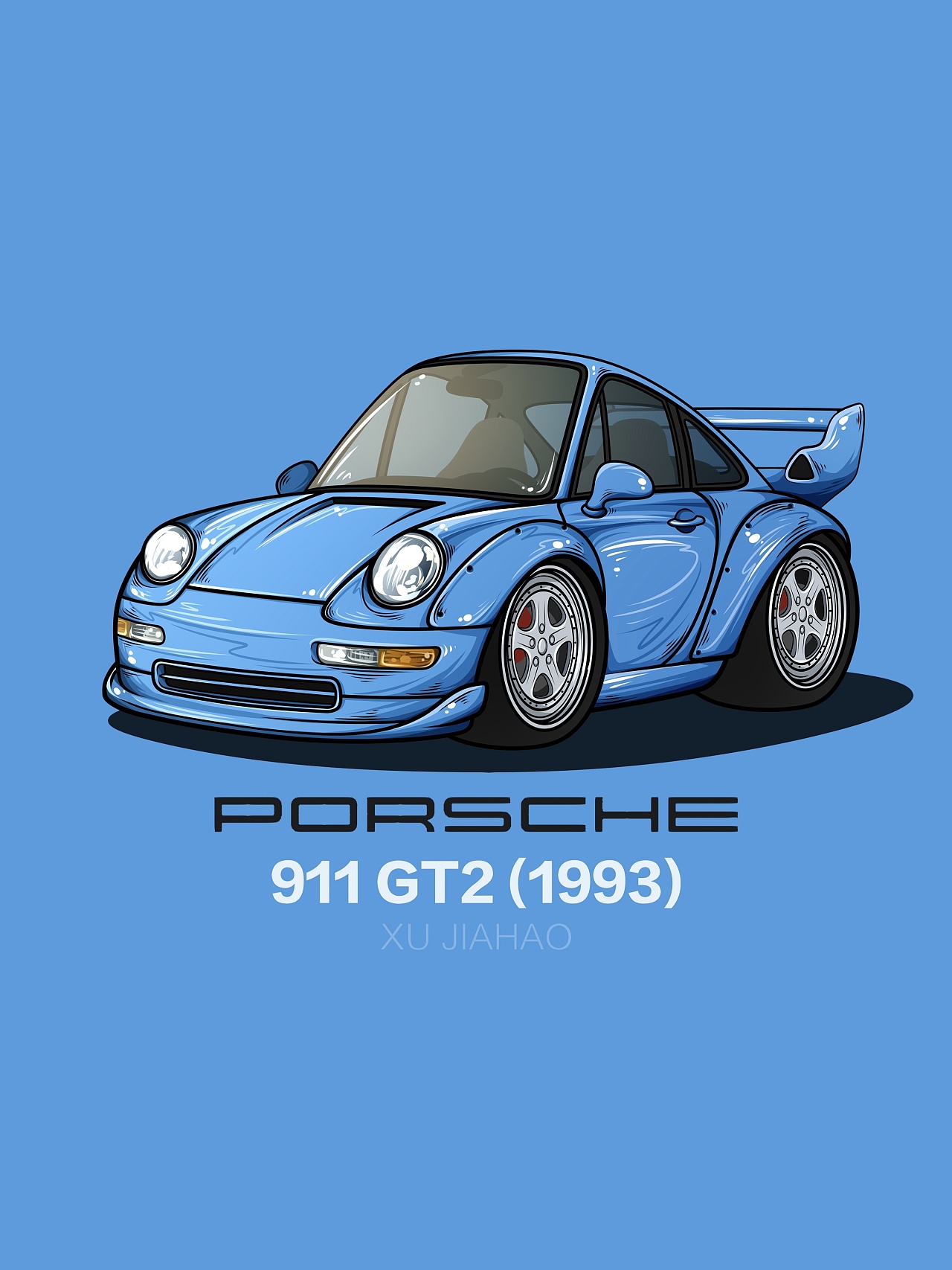 经典跑车|插画|商业插画|徐嘉皓 - 原创作品 - 站酷 (zcool)