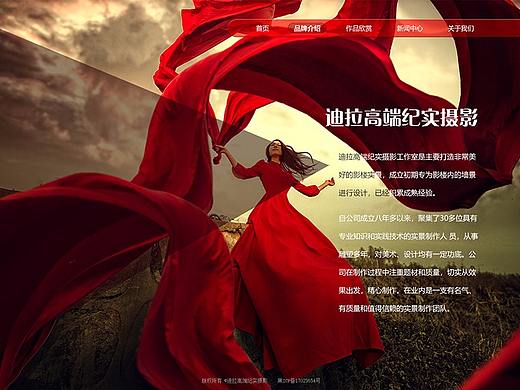 迪拉摄影网页设计