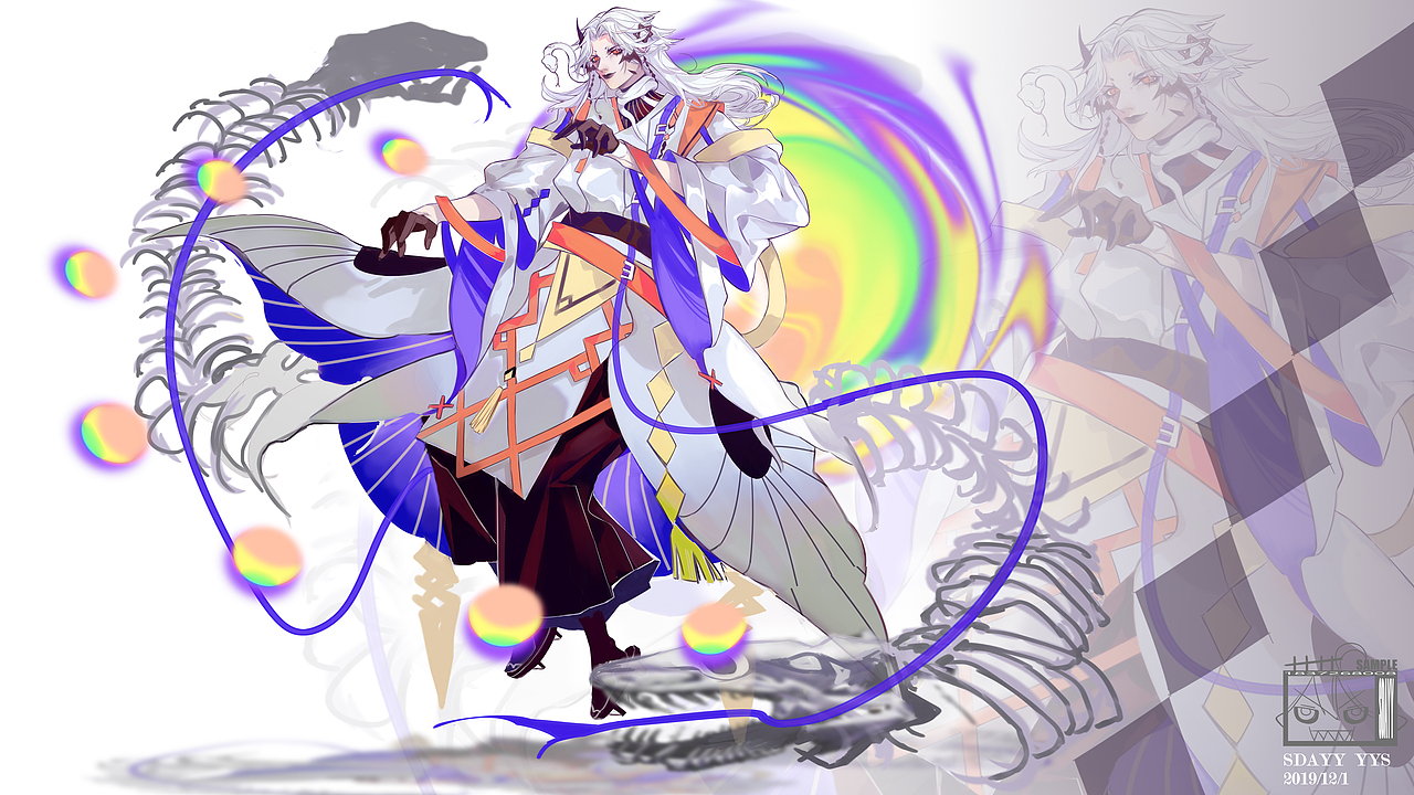 八岐大蛇妖凝白邪