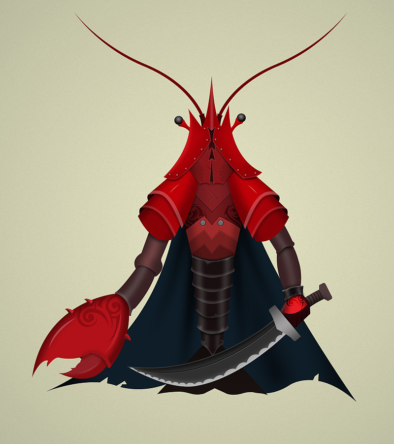 虾将军（图ZNDI2OTMzMTY=） - 创作习作 - 站酷设计师山几已原创素材 - 站酷ZCOOL