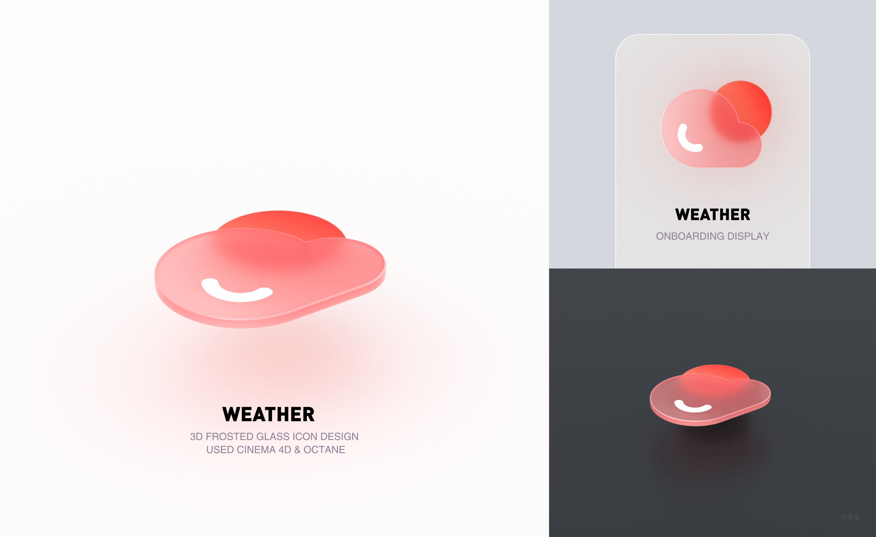 当图标遇到C4D | 磨砂玻璃图标设计（图ZMzM0MDg0OTY4） - 图标 - 站酷设计师墨染ART原创素材 - 站酷ZCOOL