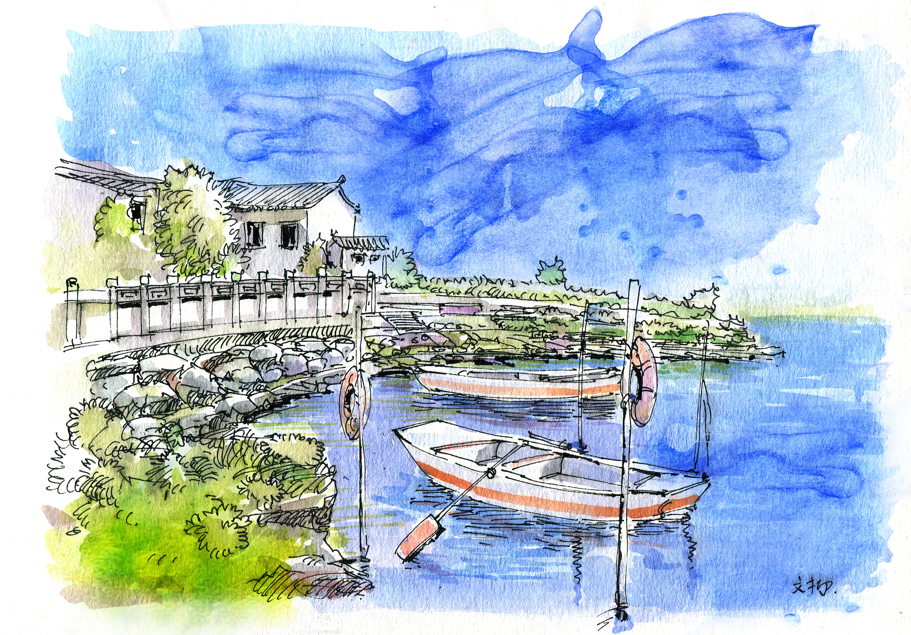 大理手绘地图【文抑】