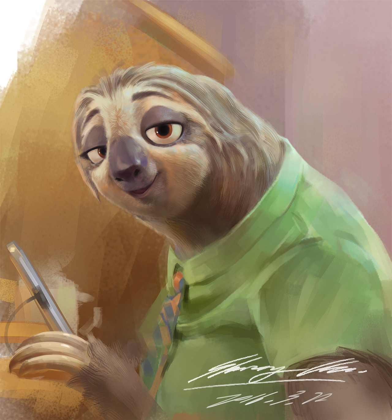 疯狂动物城可爱的树懒