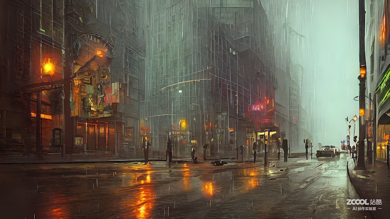 #AI创作实验室#雨天