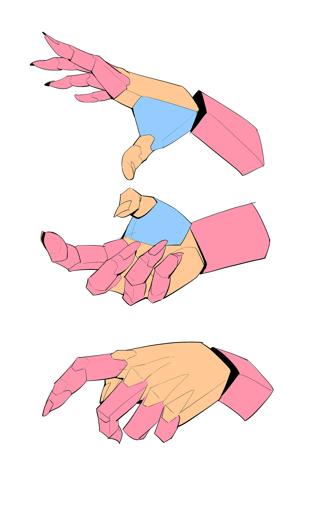 手的绘画素材,可参考