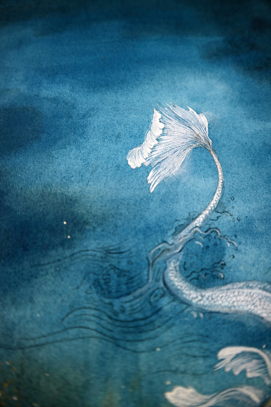 原创｜一条属于水中非鱼非蛇的怪蛟（图ZNzk3NTcwNzY=） - 绘画 - 站酷设计师阿呜有几画原创素材 - 站酷ZCOOL