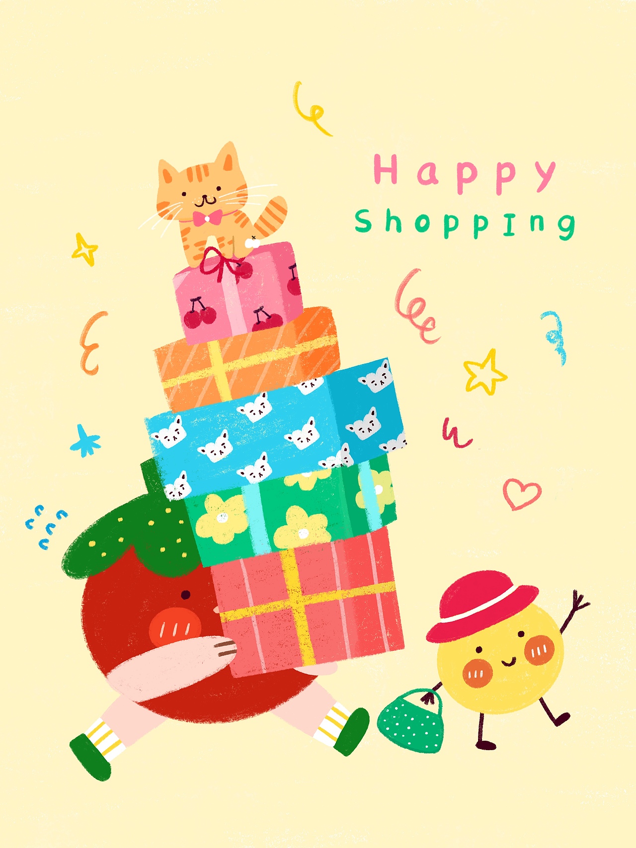 永远可爱快乐吧💖（图ZMjMxNTg5MjM2） - 艺术插画 - 站酷设计师野兽阿蒙原创素材 - 站酷ZCOOL