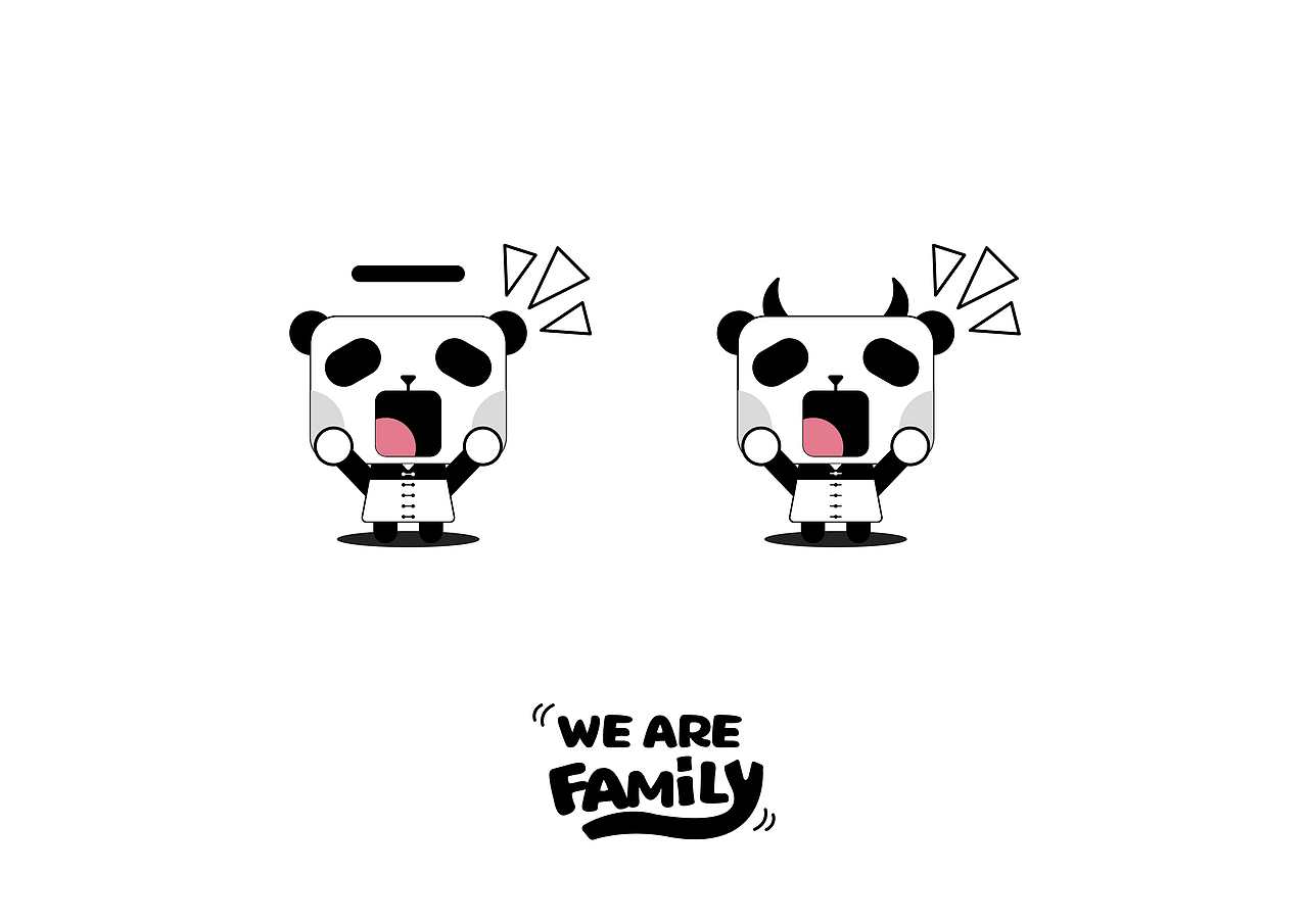 熊猫系列-family（图ZMTI5MzM5MjA4） - 品牌 - 站酷设计师洛阳甲蚁互动原创素材 - 站酷ZCOOL