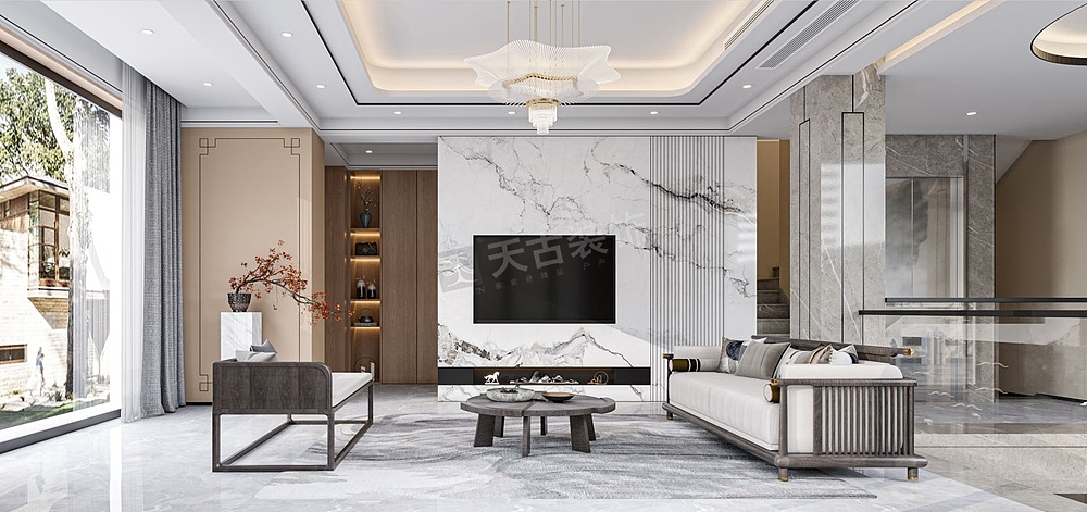 入门玄关大雅无声,于一器一物体现传统文化,让居住者感受悠然自得的品质生活,带动居住者对归家情意的无限向往。