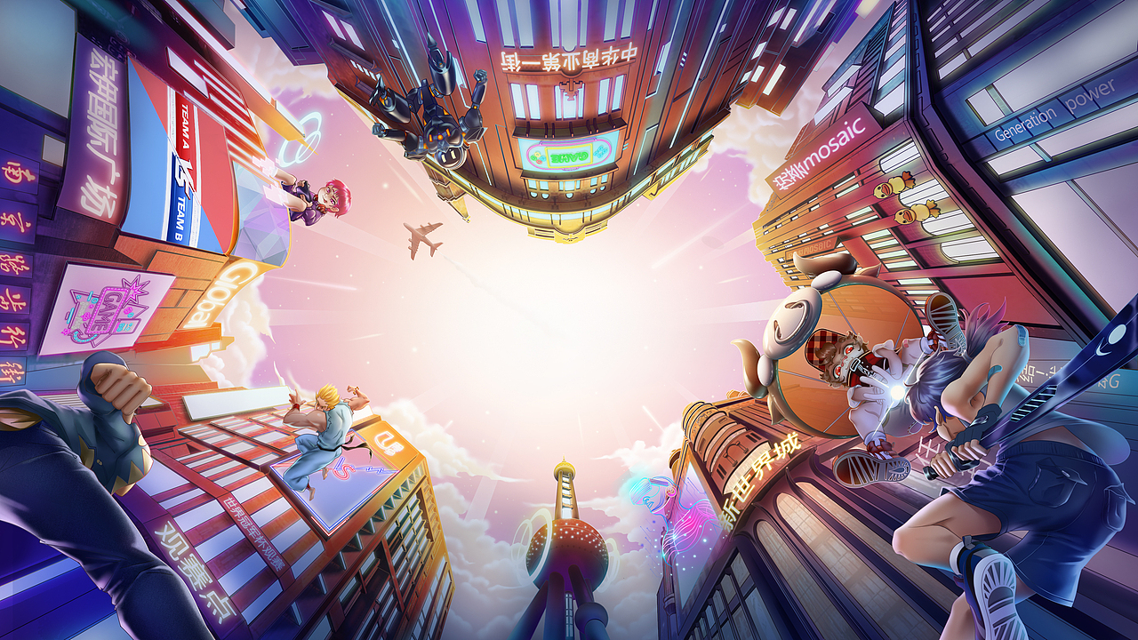 g-power 南京电竞赛事概念海报