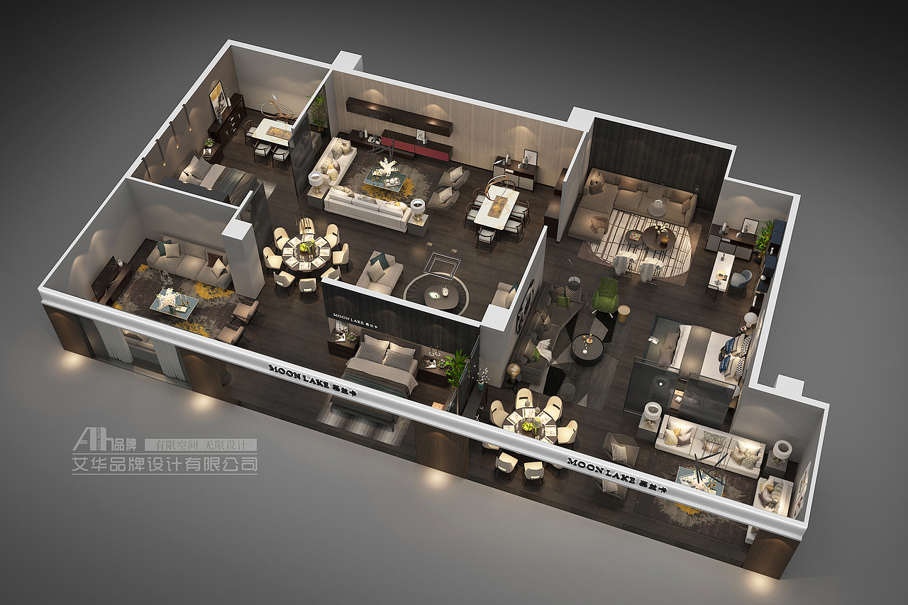 家具展厅设计（图ZMTk1MzI0MTc2） - 展陈设计 - 站酷设计师家具品牌全案设计原创素材 - 站酷ZCOOL