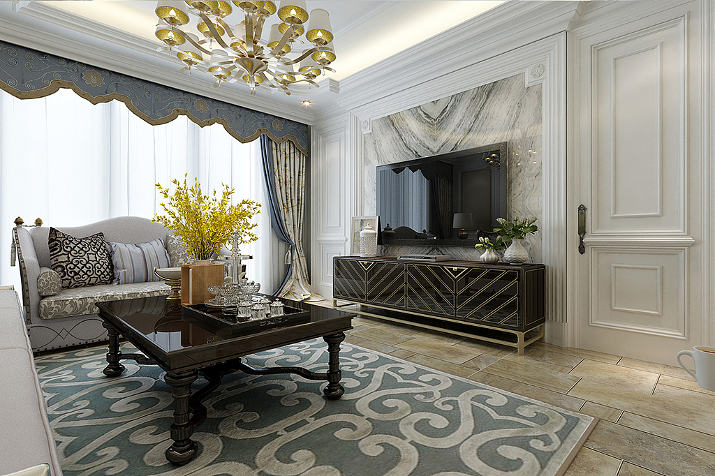 大连新房装修-保亿丽景山-简欧-178㎡