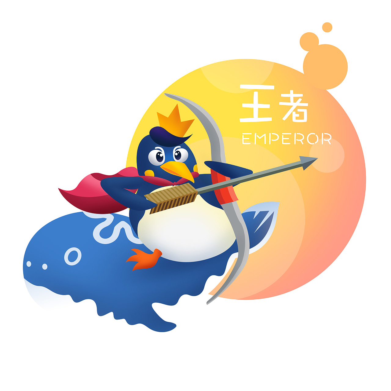 腾讯王卡品牌形象设计——帝企鹅“吉帝”（图ZMTAzNzE5MDQ4） - IP形象 - 站酷设计师xiaotun67原创素材 - 站酷ZCOOL