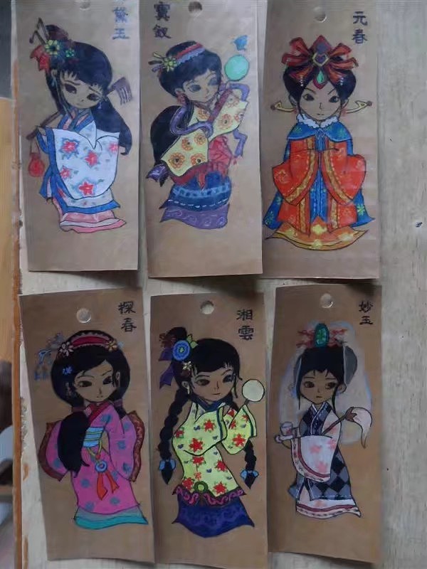 《红楼梦》人物服装书签设计&高云飞（图ZMTI3NzkwNzAw） - 其他平面 - 站酷设计师任政委原创素材 - 站酷ZCOOL