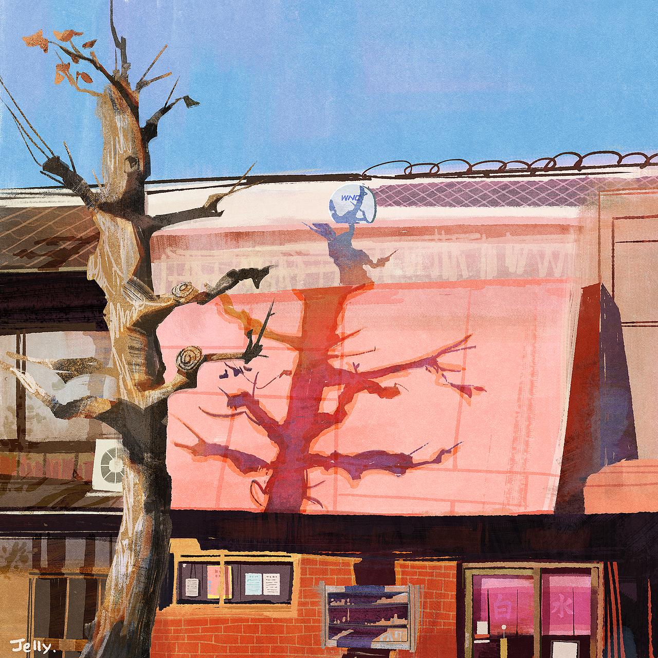 风景插画（图ZMjYxMzY2ODg4） - 创作习作 - 站酷设计师摘梨_jelly原创素材 - 站酷ZCOOL