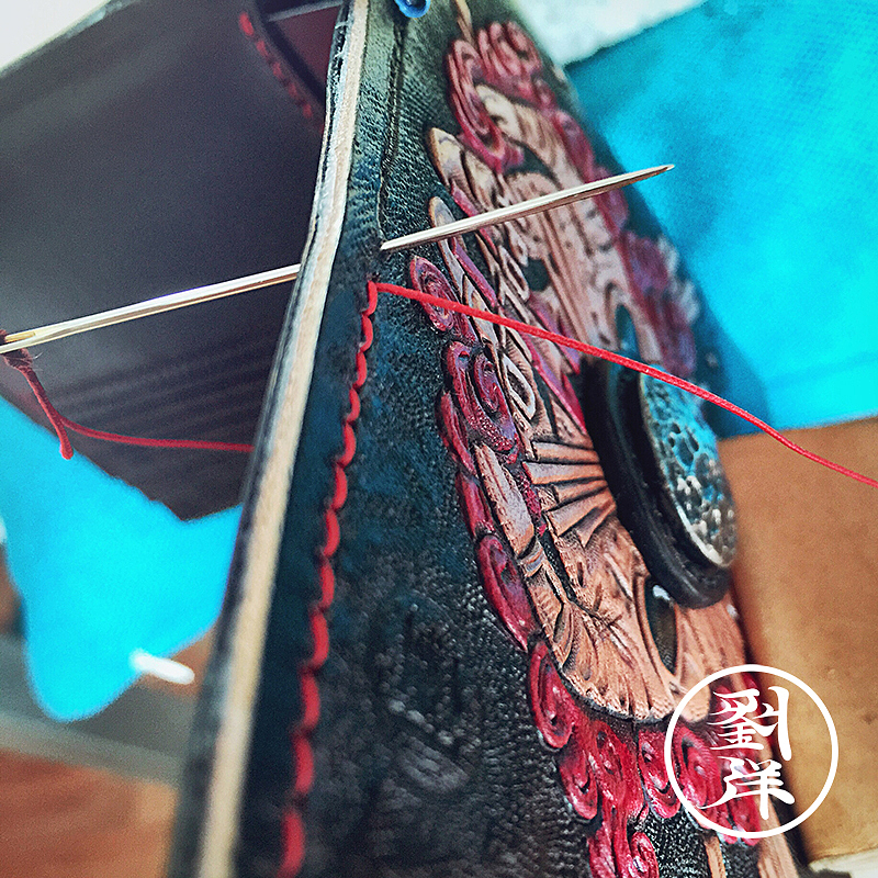 和卡位一样一针一线的缝。