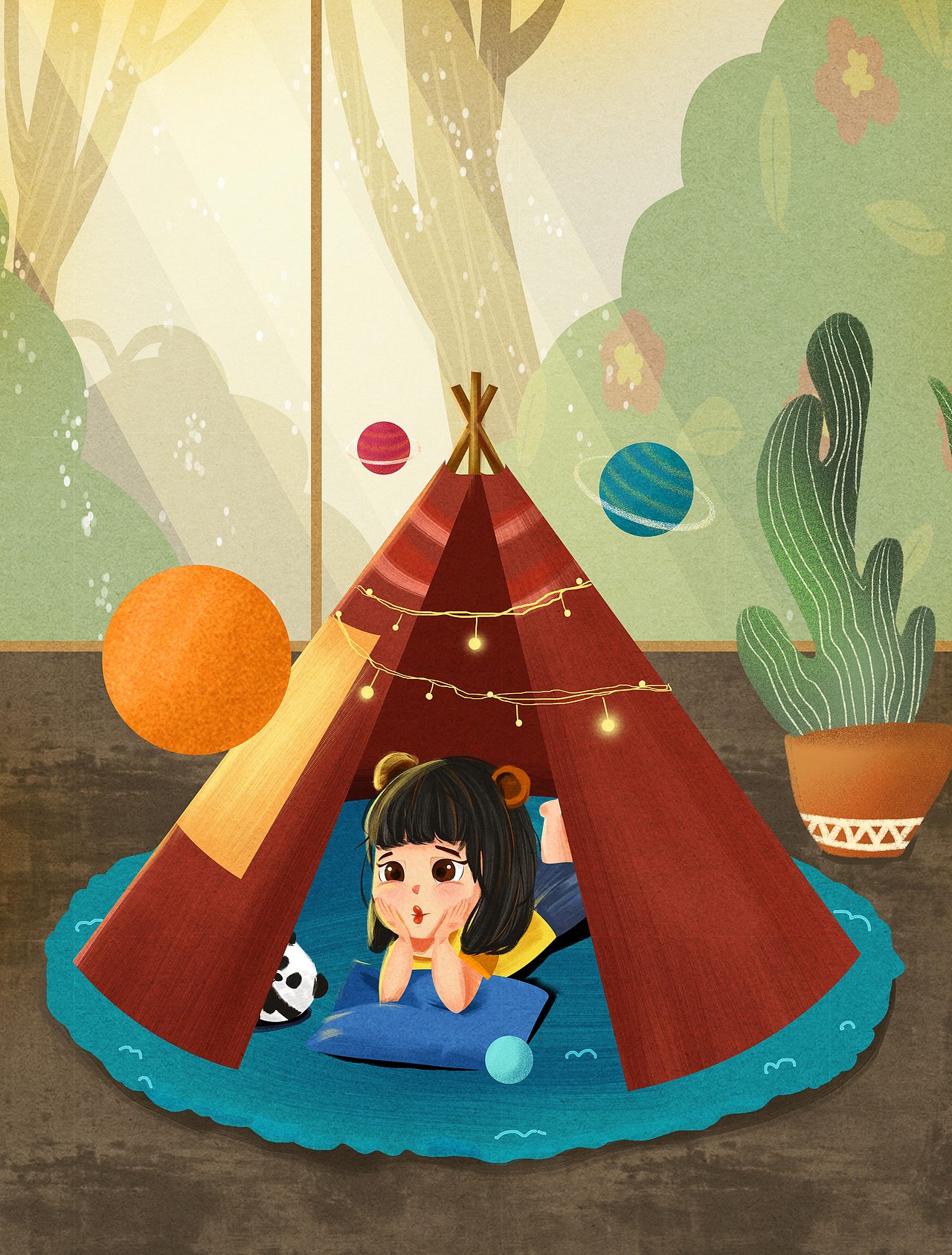 孤单小星球（图ZMTQzMzI2NTI4） - 商业插画 - 站酷设计师猫眼儿原创素材 - 站酷ZCOOL