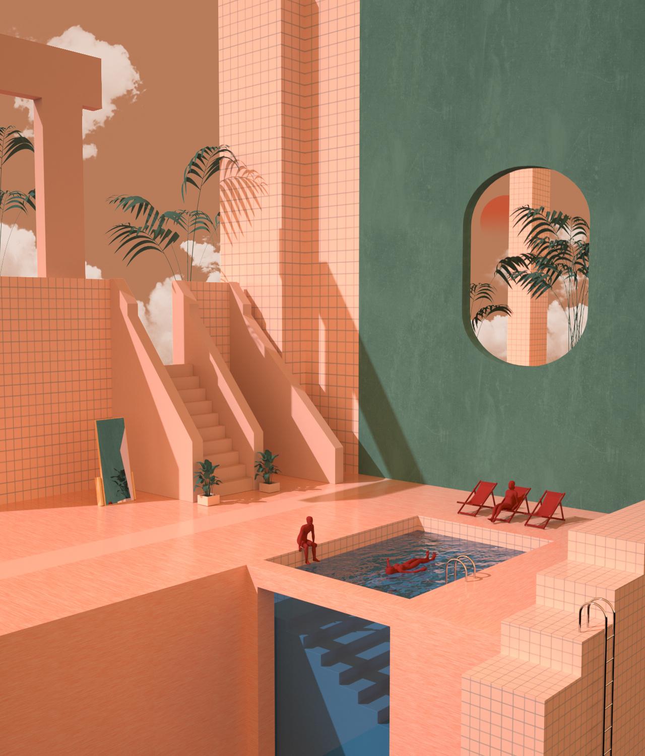 octane 渲染场景构成作品