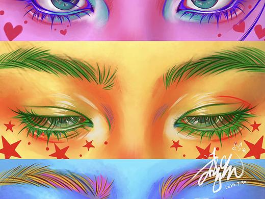 眼睛是心灵的窗户（个人主页-ZNjkyMDgwNTI=） - 艺术插画 - 站酷设计师DANG橘者咪原创素材 - 站酷ZCOOL