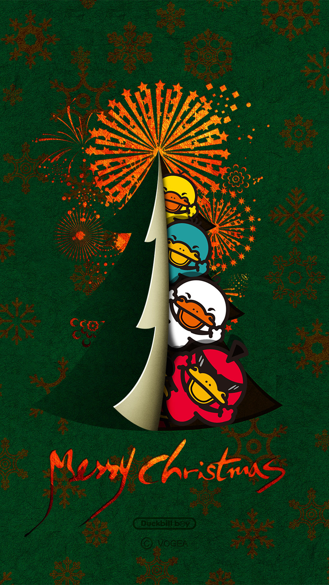 鸭嘴兽男孩 圣诞系列 高清手机壁纸(IPHONE6壁纸、安卓壁纸、iPad壁纸)
