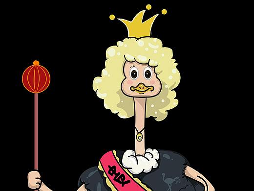 贵鸵王吉祥物（个人主页-ZNTE2NTA1MDQ=） - 商业插画 - 站酷设计师99439aClumsy原创素材 - 站酷ZCOOL