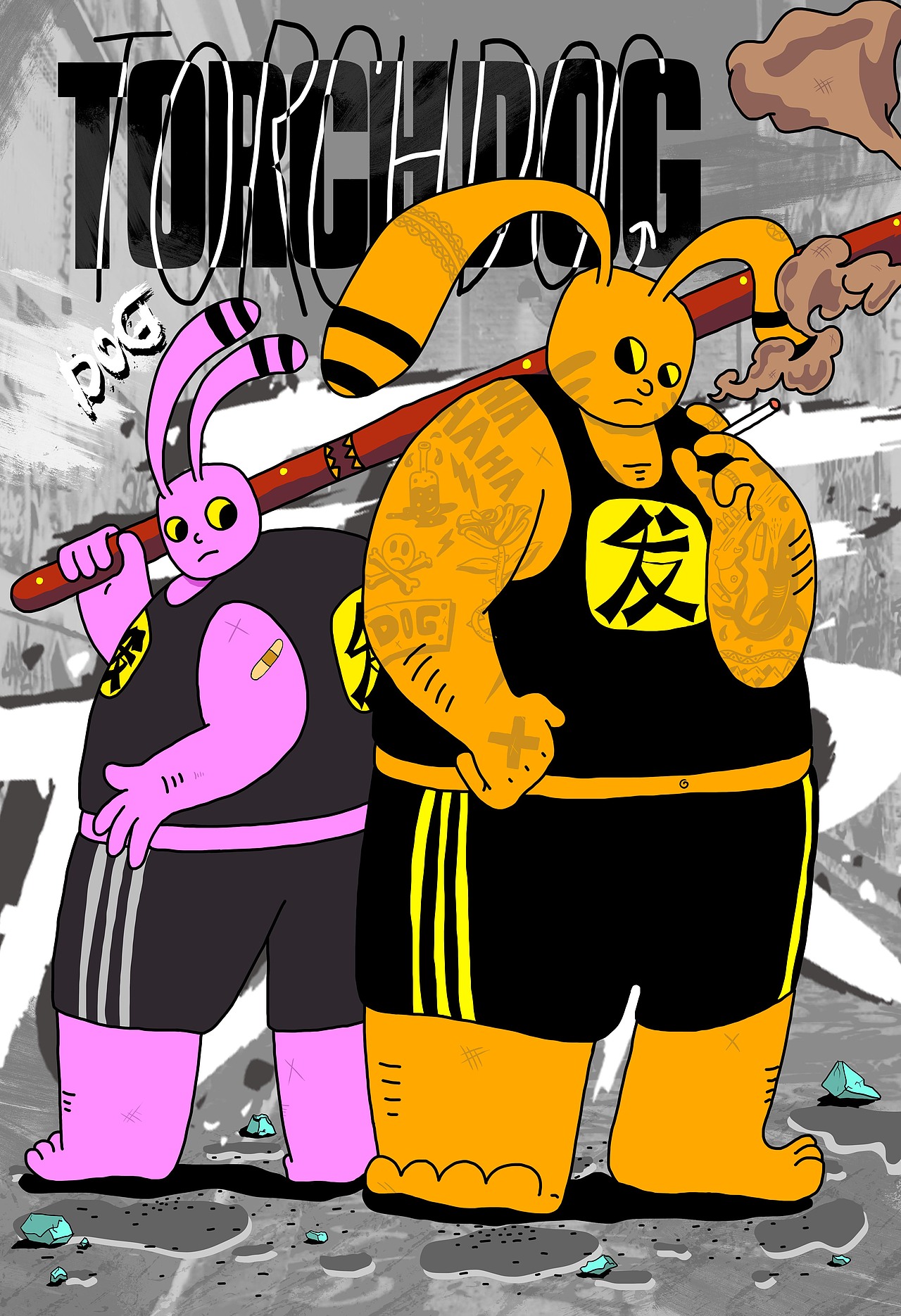 狗吃火炬的violence之旅（图ZNTUzMDYxMzI=） - 商业插画 - 站酷设计师狗屎吃火炬原创素材 - 站酷ZCOOL