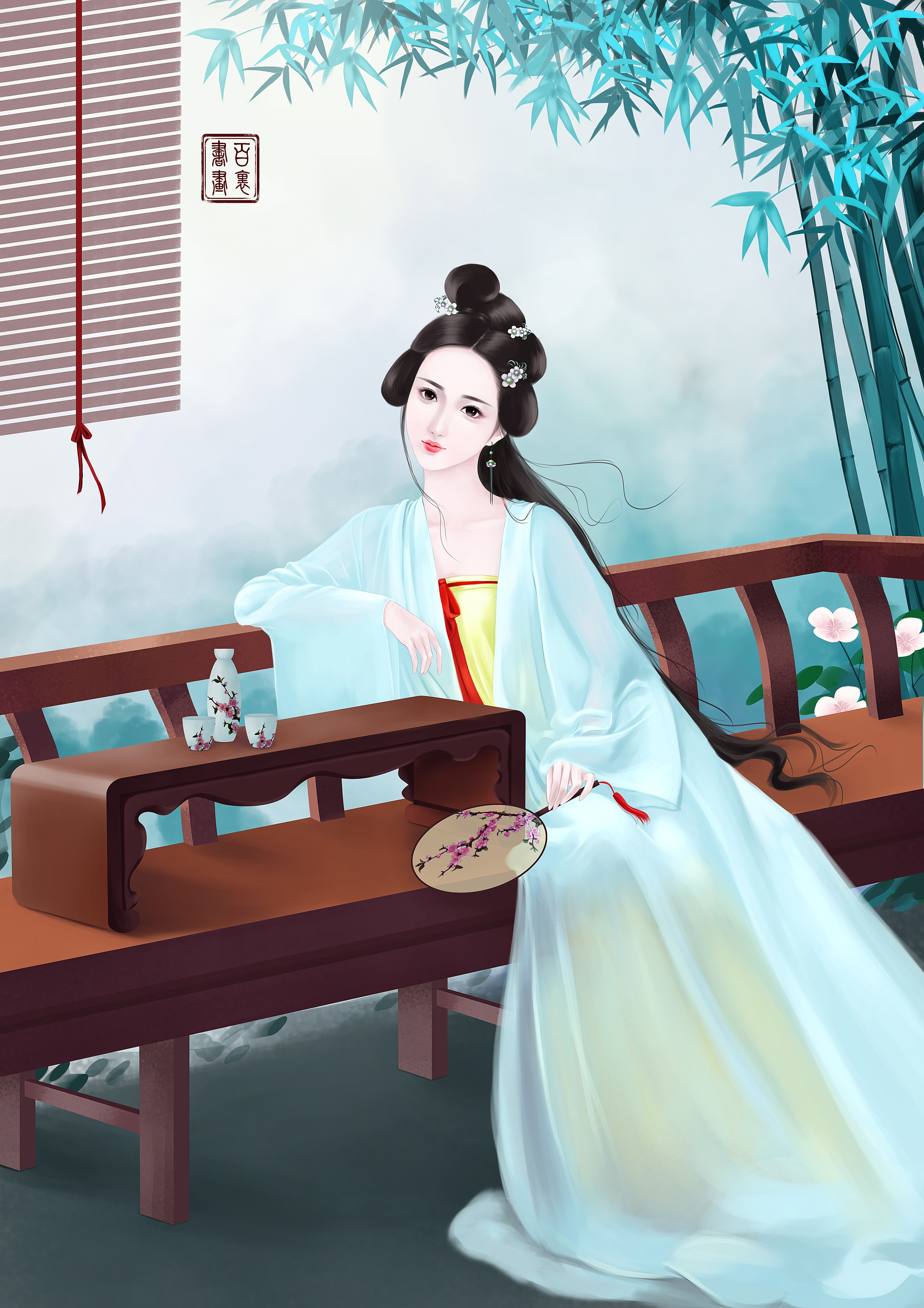 2017年11月古风练习|插画|插画习作|百里书 - 原创作品 - 站酷 (zcool