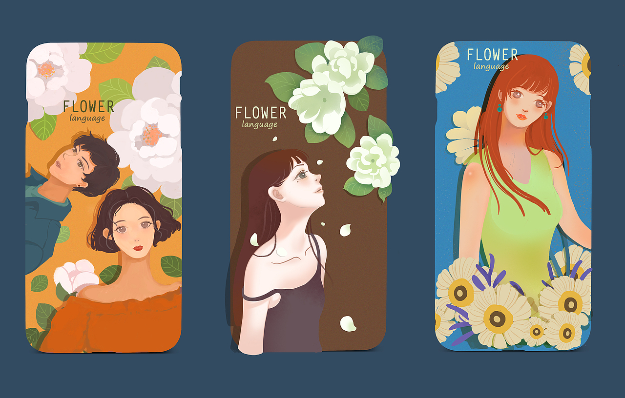 花与女子系列（图ZMjAzMTMxODc2） - 创作习作 - 站酷设计师Demi隆冬原创素材 - 站酷ZCOOL