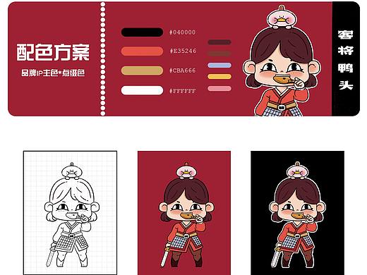 客将鸭头品牌IP提案图