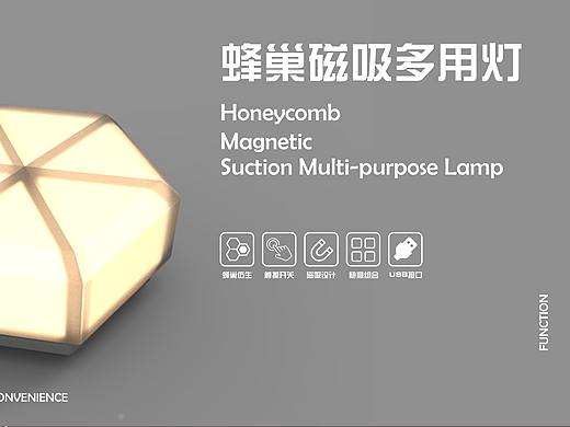 蜂巢磁吸多用灯