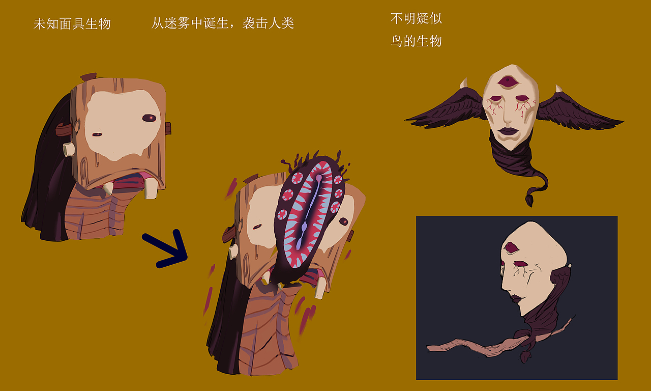 分裂（图ZMTE0OTg5NDk2） - 概念设定 - 站酷设计师六条大魔王原创素材 - 站酷ZCOOL