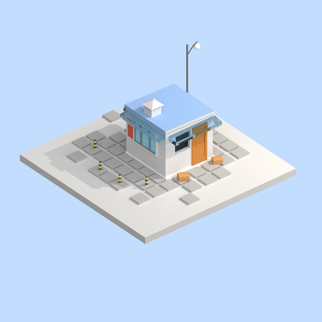lowpoly场景练习 | 建筑九景