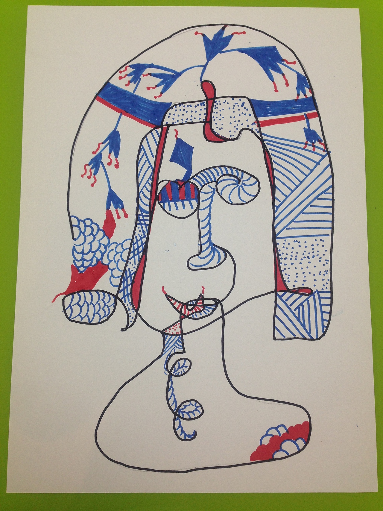 盲画我心中的自己和未来老公