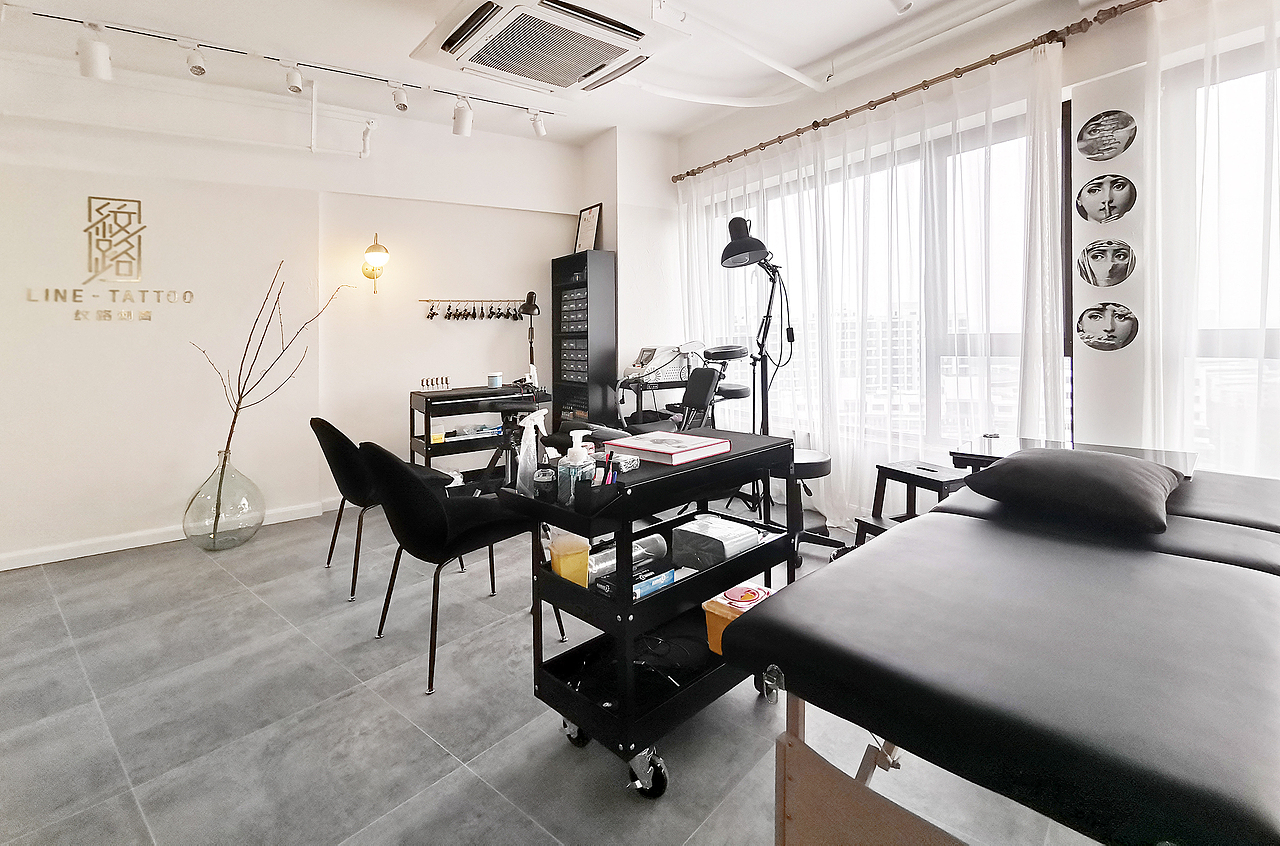 100平 杭州纹身店（实景）（图ZMTQ3NTg1MjEy） - 商业空间设计 - 站酷设计师Bocean波形设计原创素材 - 站酷ZCOOL