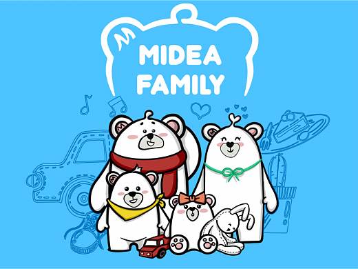 Midea Family Q版形象设计