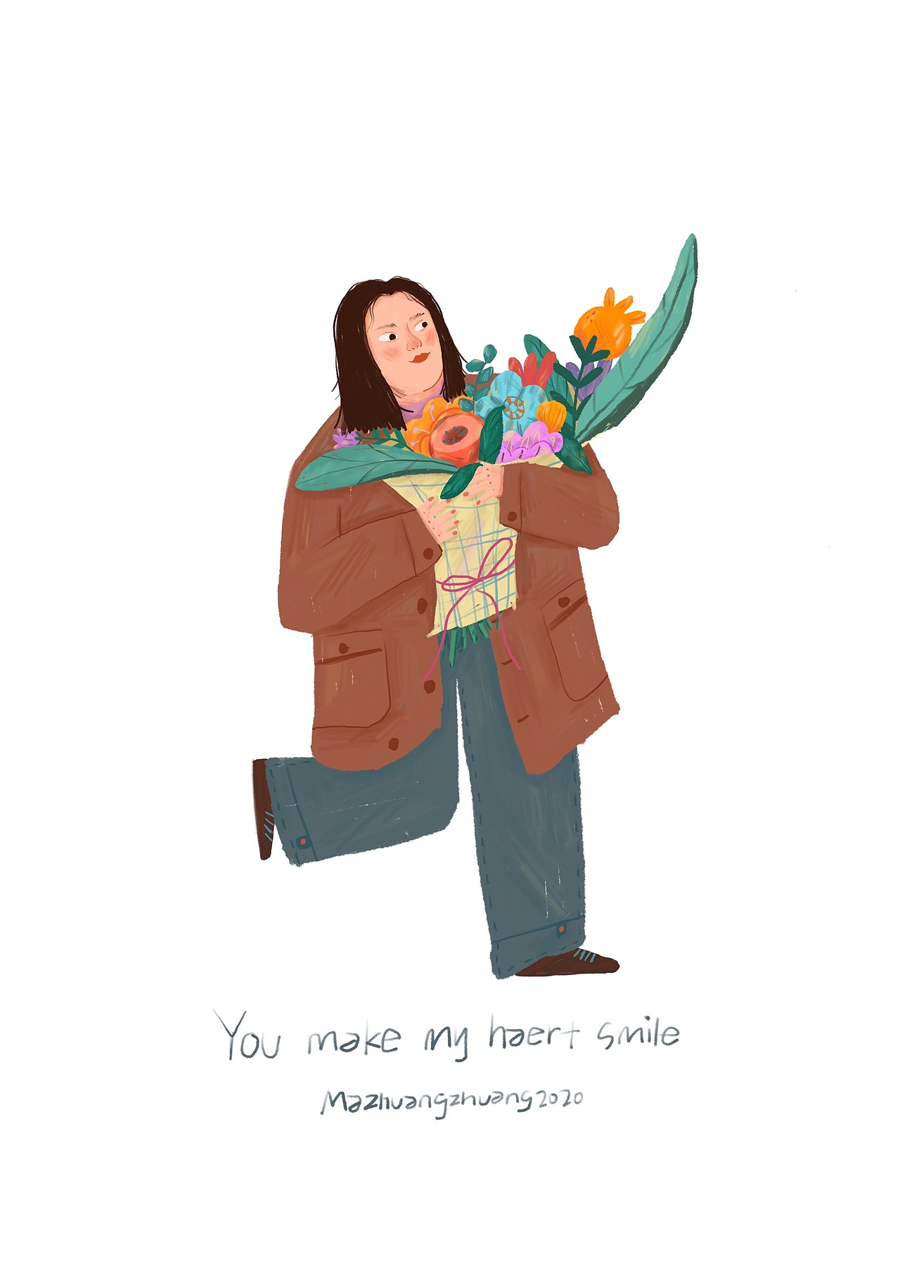 💕 情人节专题「捧花女孩们」💕