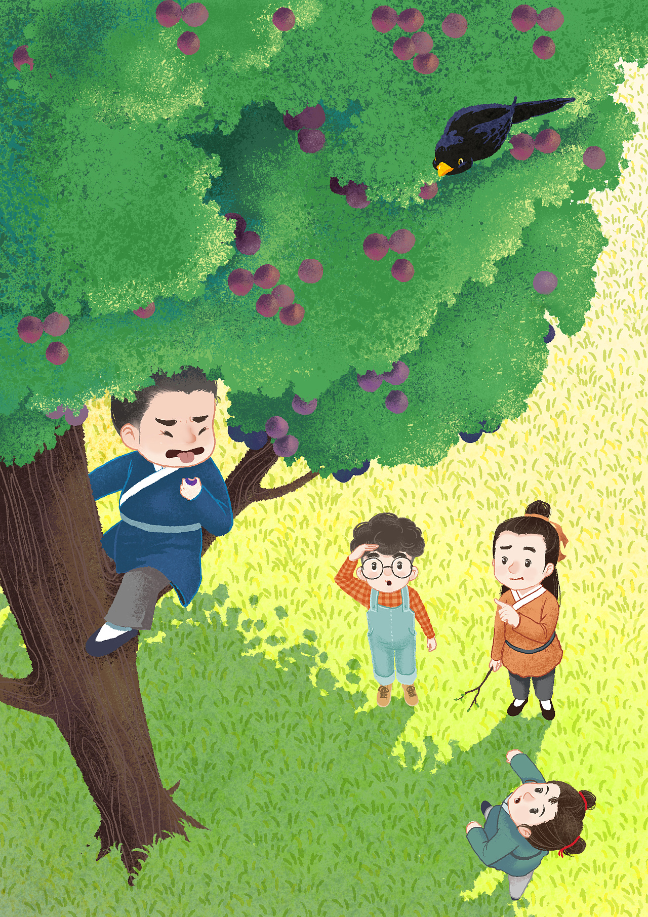 《学小霸漫游语文世界》系列插图|插画|儿童插画|露桑lucy_原创作品