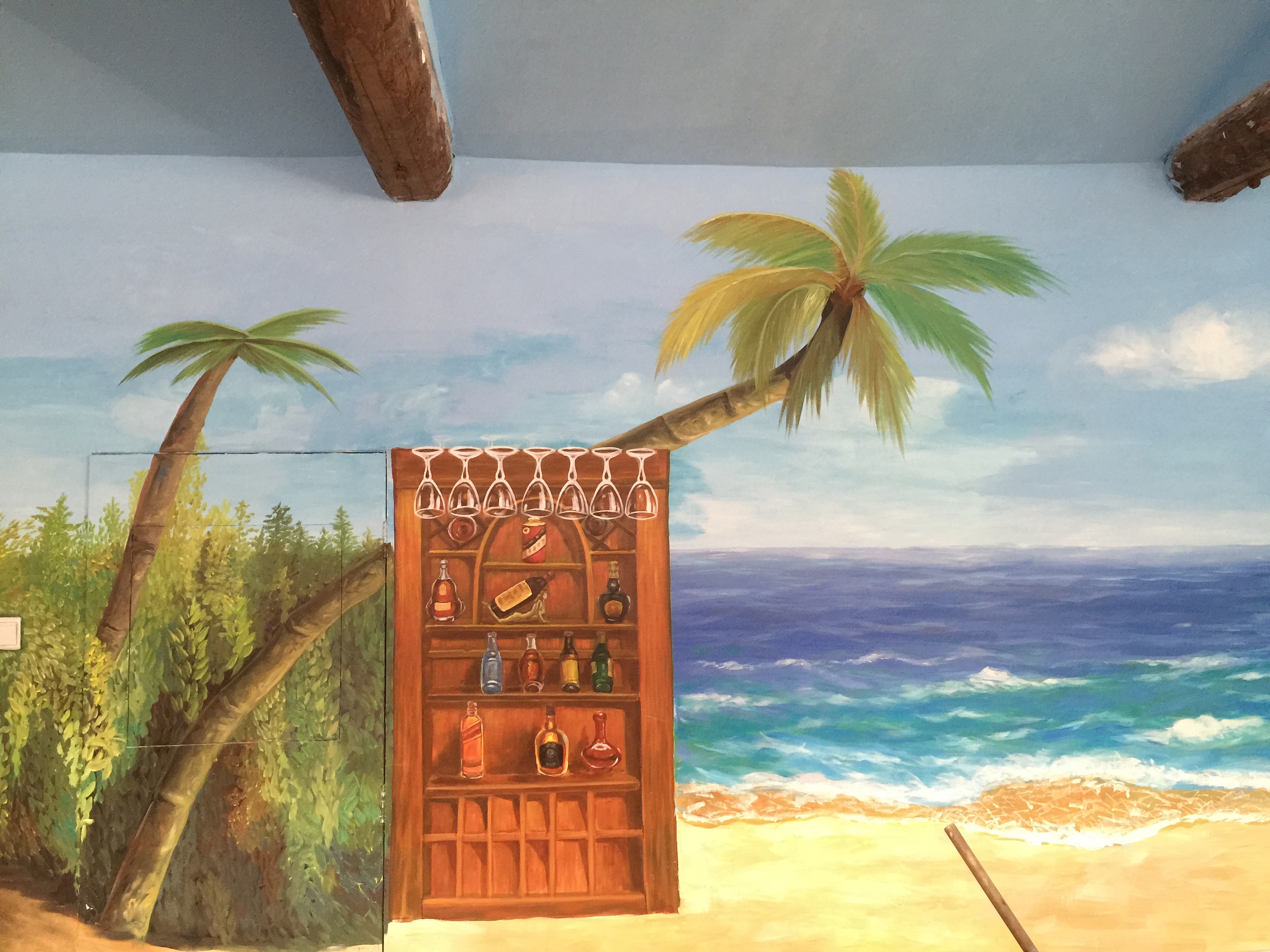 北京墙体彩绘涂鸦 作品展示|纯艺术|油画|北京墙绘涂鸦 - 原创作品