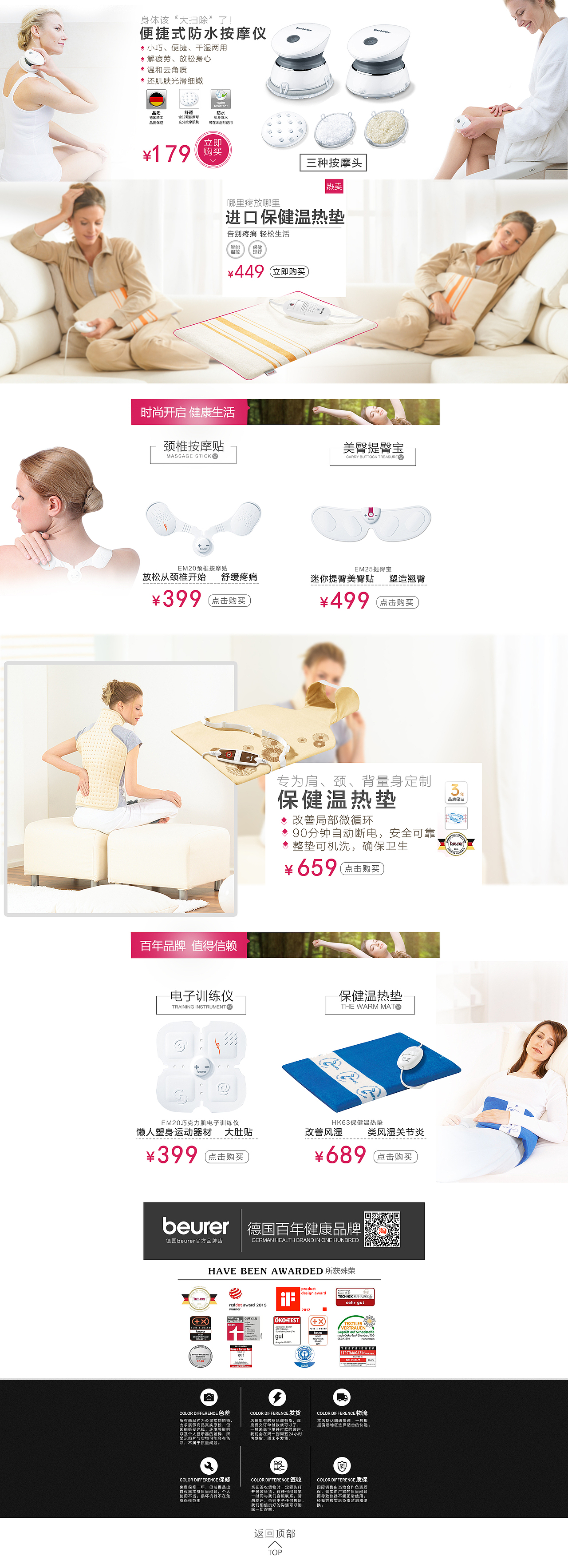 淘宝天猫首页装修/专题活动/德国进口/保健产品/健身瘦身仪器/健康产品
