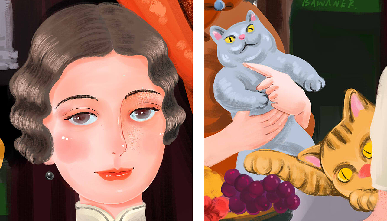 有猫小姐姐细节