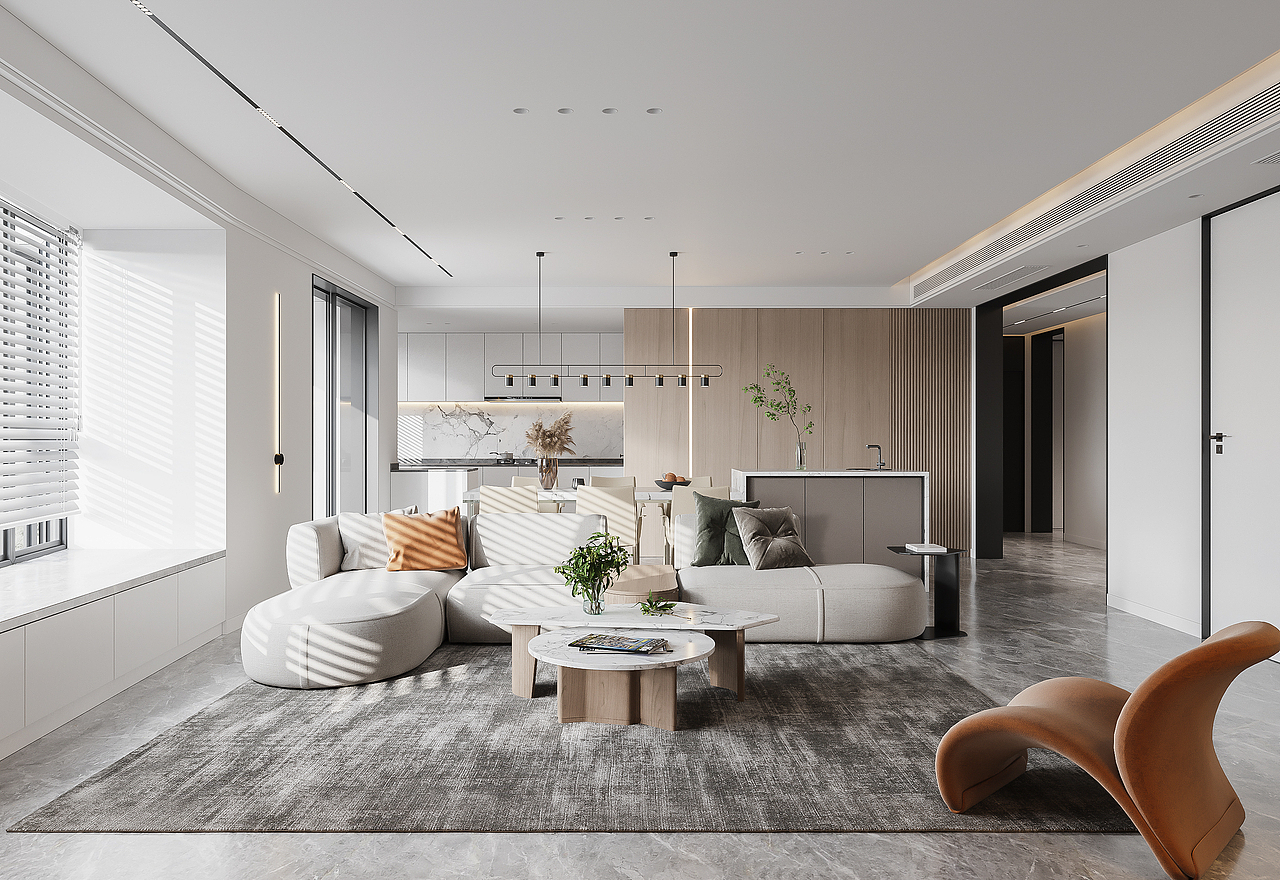 两套现代风格效果图（图ZMjI0NDEzNjM2） - 家装设计 - 站酷设计师呜叽唛叽原创素材 - 站酷ZCOOL