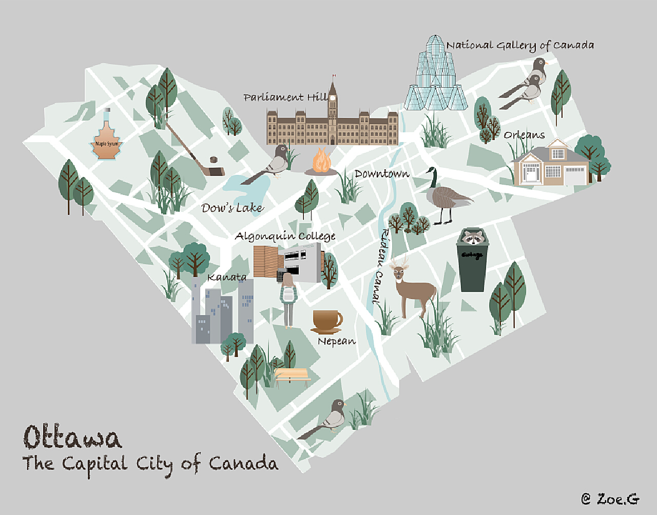渥太华地图|渥太华地图全图高清版大图片|旅途风景图片网|www.visacits.com