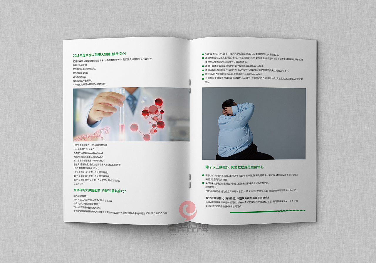 一希品牌设计 全民健康管理公司画册宣传册设计