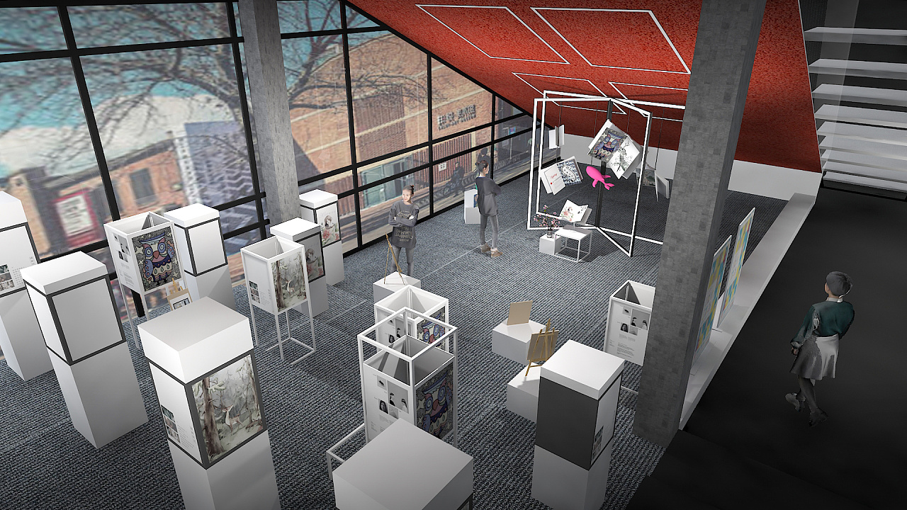 尤伦斯艺术画展|空间|展陈设计|橙子艺术工作室 - 原创作品 - 站酷